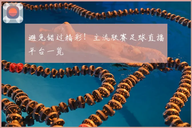 避免错过精彩!主流联赛足球直播平台一览